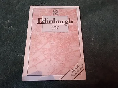 Vintage Edinburgh Street Plan/Map - John Bartholomew & Son Ltd. 1987 • £1.99