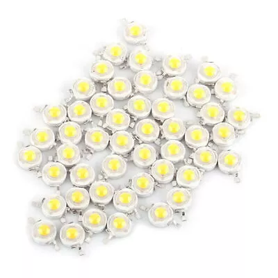 50PCS 1W LED Chips High Power White Light-Emitting Diode 110-120 Lm Lamp Beads • $14.65