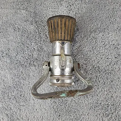 Vintage Brass Fire Elkhart Nozzle Fire Fighting Equipment • $51.29