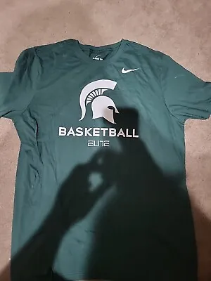 Nike Shirt Adult X Large Michigan State Spartans Basketball T-Shirt Green New • $21