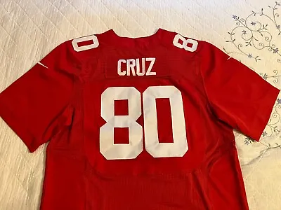 NFL On Field Football Jersey  CRUZ #80 RED New Never Worn Size 48 • $65