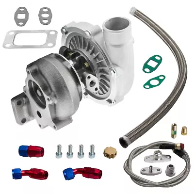 T3/t4 T04e Stage 3 Turbo Turbocharger + Oil Feed & Return Line Kit • $153.88