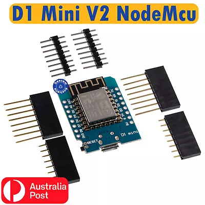 D1 Mini V2 NodeMcu Lua ESP-8266 32-bit WiFi Module 4MB Flash 11 I/O Arduino • $8.50