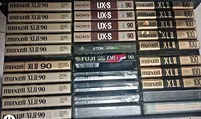 30/3used Sony Ux-s90 &maxell Xlii Xl Type Ii High Bias 90&100 Blank Cassette Lot • $65