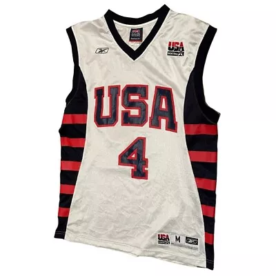 £19.99 • Buy Allen Iverson Team USA Reebok Basketball Jersey Size M (Fits L)