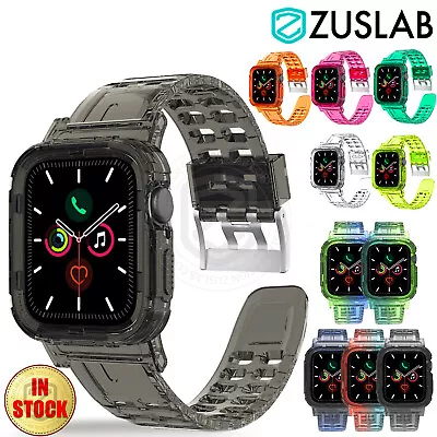 $11.95 • Buy For Apple Watch Series 9 8 7 6 5 4 3 SE 38/40/41/42/45 Shockproof Full Case Band