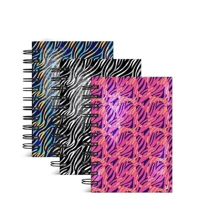 A6 Wild Hardback Spiral Notebook Lined Ruled Planner Writing Pad Notes School Bo • £2.99
