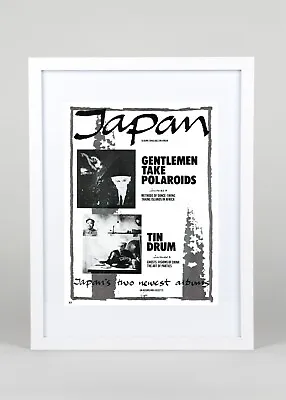 Japan+gentlemen Take Polaroids/tin Drum+framed Original Press Ad Poster+1980/81 • £60