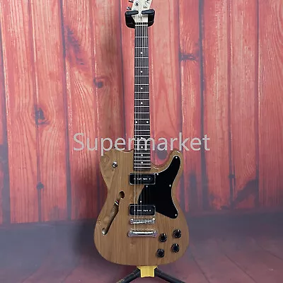TL Electric Guitar 6 String Semi Hollow Body Rosewood Fretboard P90 Fast Ship • $255.68