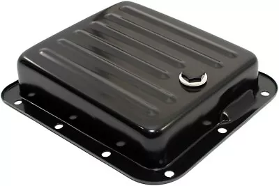 Black Steel C-4 C4 Replacement Transmission Oil Pan With Drain Plug Mustang • $35.99