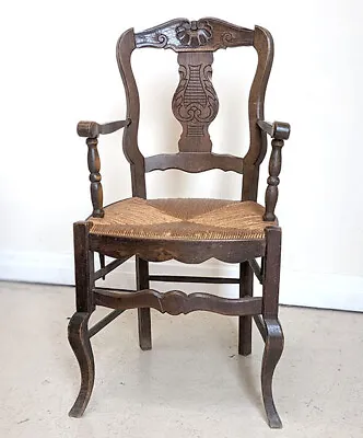 £165 • Buy ANTIQUE FRENCH SMALL PROVENCAL STYLE CARVER CHAIR  - C1900