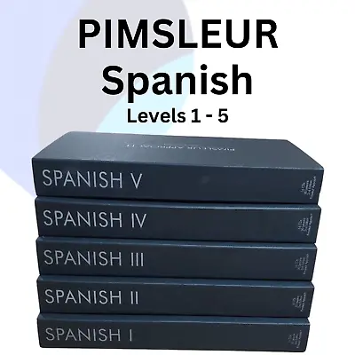 Pimsleur Spanish Levels 1-5 & Plus - Gold Edition Complete Language Course • £19.99