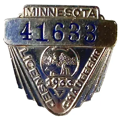 1933 Minnesota Chauffeur License 416333  1.25 H  Pin Back Historical Piece • $28.99