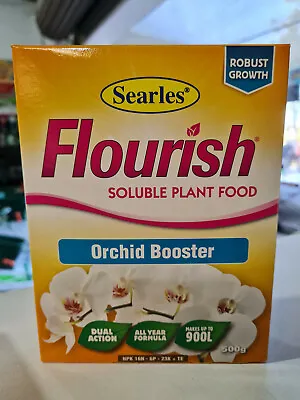 $19.50 • Buy Orchid Fertilizer Searles Flourish ORCHID BOOSTER 500g Soluble Plant Food 