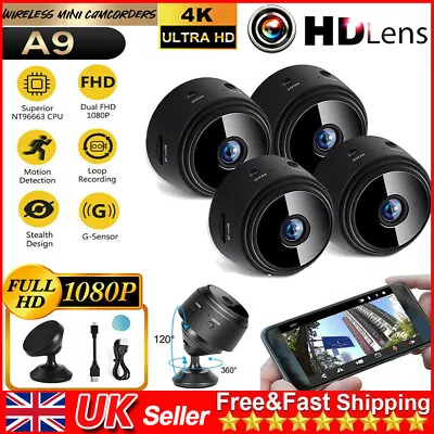 1080P HD IR Wireless WiFi CCTV Indoor &Outdoor MINI IP Camera CAM Home Security • £11.59