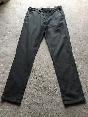 Mens Gant Rugger The Grandpa Pants Trousers Black/Stone Mix Size 32/32 PLS READ • £4.99