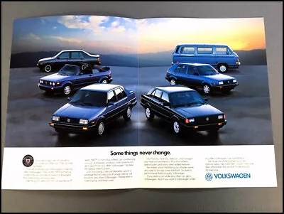 1989 VW Volkswagen Wolfsburg Brochure - Cabriolet Vanagon Jetta GLI Fox Golf • $47.96