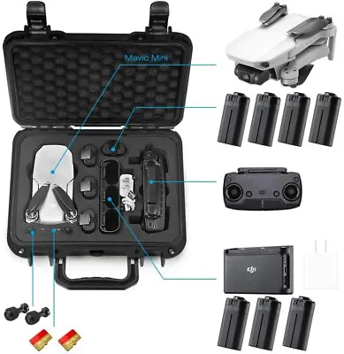Hard Case DJI Mavic Mini Drone Accessories Portable Waterproof Travel Strong Pro • $106.69