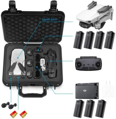 Hard Case DJI Mavic Mini Drone Accessories Portable Waterproof Travel Strong Pro • $106.69