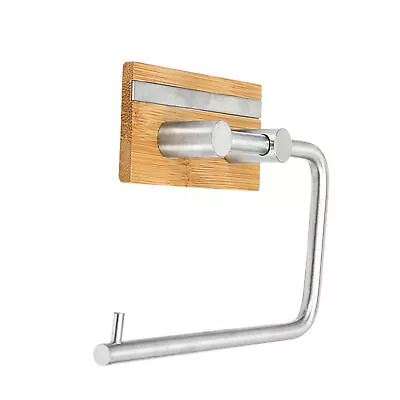 Home Bathroom Toilet Paper Holder Stainless Steel Modern No Drilling Wall Mount • $22.92