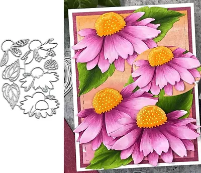 Flower Leaf Set Cutting Dies Card Making Paper Card Craft Die Scrapbooking Decor • £3.79