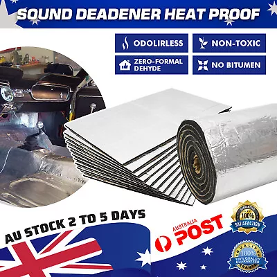 Car Deadener Heat And Sound Exhaust Heat Shield Insulation Noise Proof AU • $27.99