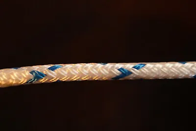 New England Ropes 3/16in (5mm) Sta-Set X Blue Fleck Halyard Line 160ft • $49.95