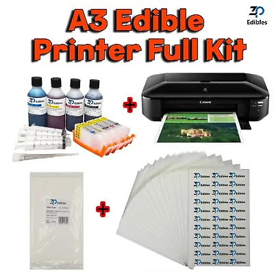 Edible Printer Kit A3 - Canon IX6850 Full Edible Refill Cartridge-ARC Kit Set • £320