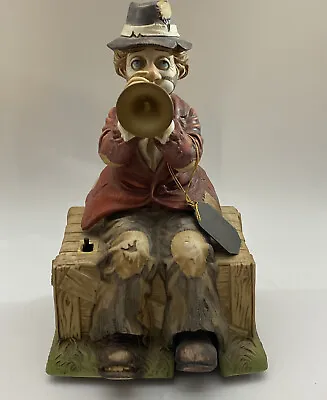 Melody In Motion Willie The Trumpeter Porcelain Statue Figure *TESTED* Clown • $66.95