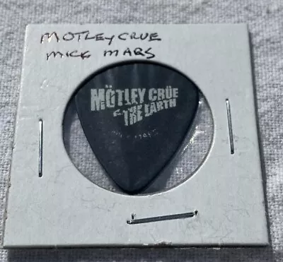 Concert Used Motley Crue Mick Mars Signature Guitar Pick - 1997 The Earth Tour • $60