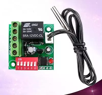 £4.42 • Buy Heat Cool Temp Thermostat Digital Temperature Control Switch 20-90℃ 12V NEW 
