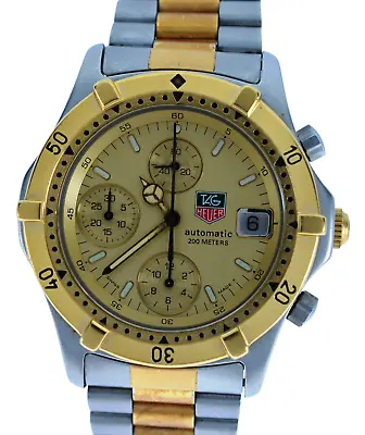 RARE Tag Heuer 2000 Series Men's 38mm Automatic Two Tone LWO 283 Watch 865.406! • $1349.95