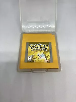 Pokémon Yellow Nintendo Game Boy 1999) Tested Authentic Saves Protective Case • $75