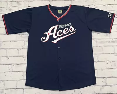 Reno Aces Jersey Men's XL Blue MiLB Minor League Baseball Sportswear • $42.29