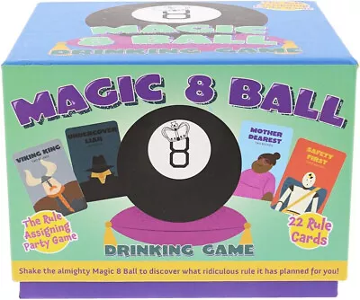 Bin Almighty Magic 8 Ball Drinking Game Adult Naughty Clues Adults Party Game • £7.98