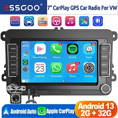 2+32G 7  Android 13 For VW Volkswagen Jetta Passat Car Stereo Radio Carplay GPS • $112.59