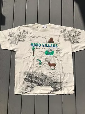 Vintage Mono County California  Shirt All-over Allover Single Stitched Sz Xxl   • $39.99