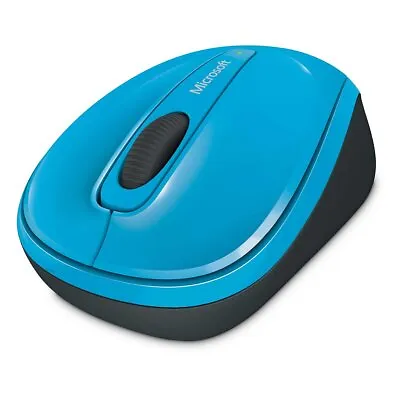 Microsoft Wireless Mobile Mouse 3500 - Cyan Blue Gloss • £38.86