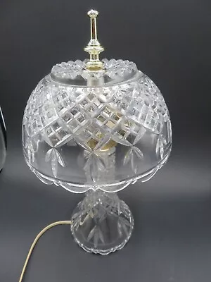 Vintage Cut Crystal Night Light / Table / Boudior Lamp 13.5  Tall • $49.98