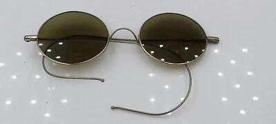 $37.40 • Buy Vintage Willson Gray Round Metal Sunglasses Frames
