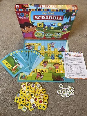 Dora The Explorer My First Scrabble Board Game - Mattel - Family Fun • £7.98