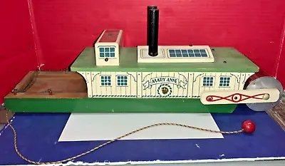 Vintage Holgate Toys Mary Anne Wooden Ferry Boat - AS IS - MISSING PIECES? • $275