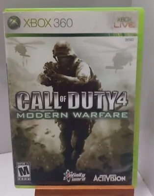 $10 • Buy Xbox 360 Call Of Duty 4 Modern Warfare Video Game Disc Case Manual Mature