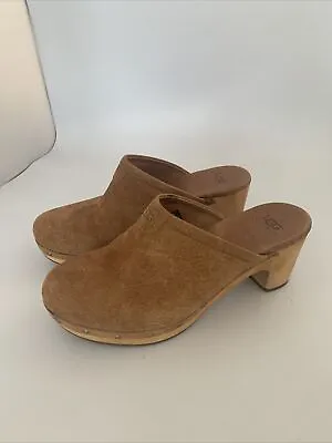 £115 • Buy Ugg Clogs Mules Brown Suede UK5.5 SUEDE NOT PHOTOGRAPHING WELL. Offers Welcomed.