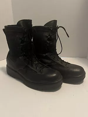 US Army Belleville 700V Black Goretex Flight Combat Boots Black Military 10.5 R • $40