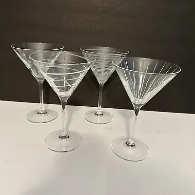Set Of Four Mikasa Cheers Martini Glasses • $39