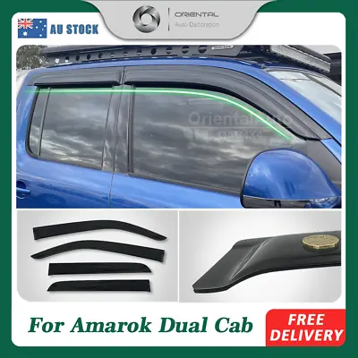 Luxury Weather Shield Weathershields For Volkswagen Amarok 2H Dual Cab 2009-2022 • $67.50