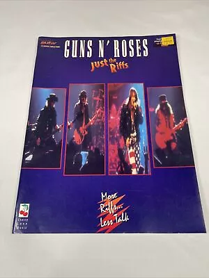 Guns 'n' Roses : Just The Riffs - Guitar Tablature Tab Book - Rare • £15