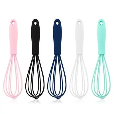 Silicone Hand Stirrer Whisk Egg Kitchen Beater Home Blender Whipping Mixer Q9K3 • £3.64