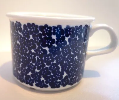 £23.50 • Buy Arabia Finland Faenza Blue White Flower Tea Coffee Cup Wartsila Porcelain 
